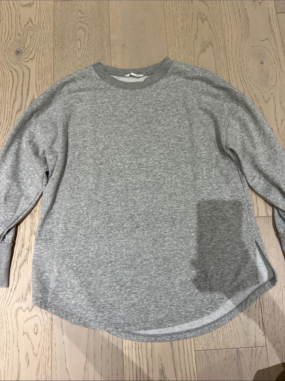 Caslon Gray Crewneck Sweater - Lightweight Everyday Pullover